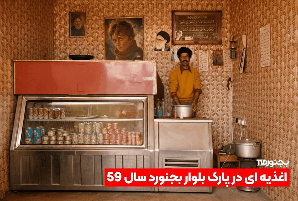 اغذیه ای در پارک بلوار بجنورد سال ۵۹
